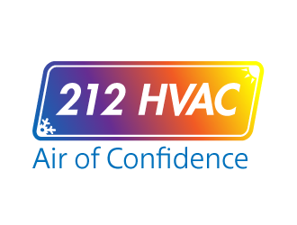 212 HVAC logo design by gearfx