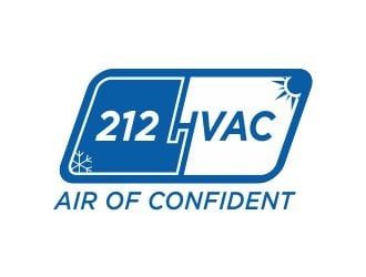 212 HVAC logo design by 48art