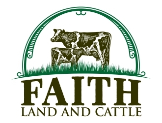 Faith land and cattle  logo design by madjuberkarya