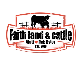 Faith land and cattle  logo design by ruki