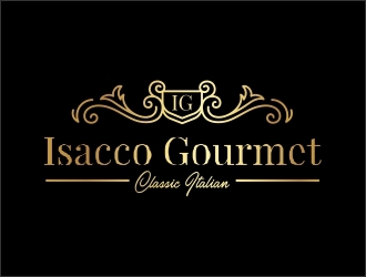 Isacco Gourmet Classic Italian logo design by mykrograma