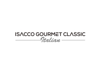 Isacco Gourmet Classic Italian logo design by falah 7097