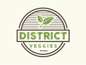 District Veggies logo design by GemahRipah