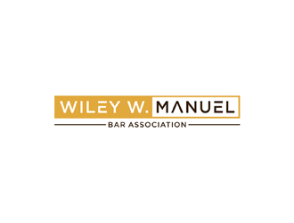 Wiley W. Manuel Bar Association logo design by johana
