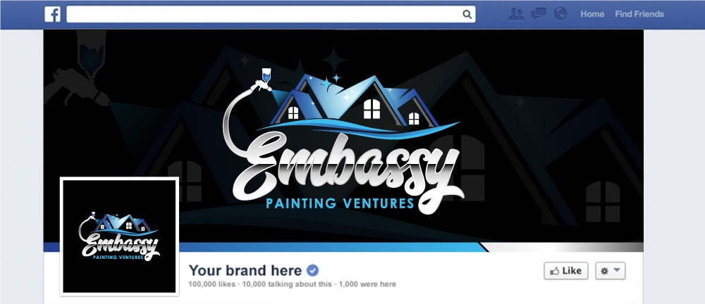 Embassy Painting Ventures logo design by Boomstudioz