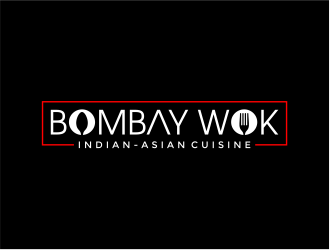 Bombay Wok Indian-Asian Cuisine logo design by mutafailan
