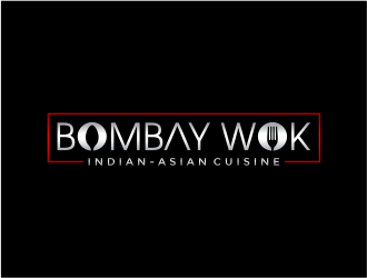 Bombay Wok Indian-Asian Cuisine logo design by mutafailan