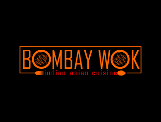 Bombay Wok Indian-Asian Cuisine logo design by Dhieko