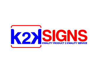 K2K SIGNS logo design by coco