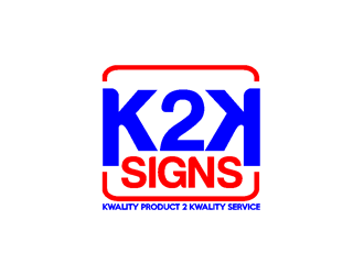K2K SIGNS logo design by coco