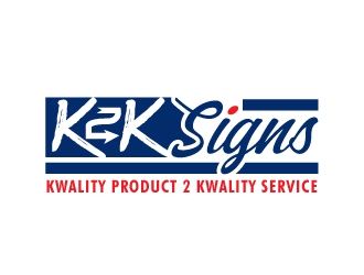 K2K SIGNS logo design by Foxcody