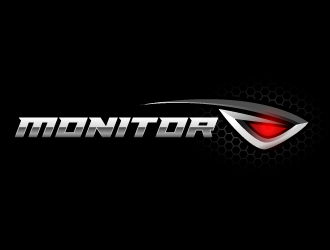 Monitor logo design by pencilhand
