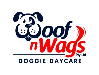 Woof n Wags Doggie Daycare logo design by jaize