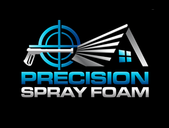 Precision Spray Foam  logo design by megalogos