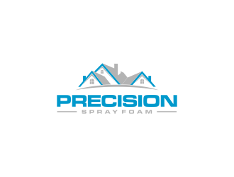 Precision Spray Foam  logo design by L E V A R