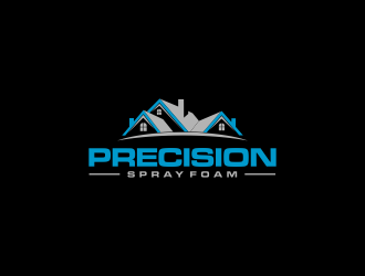 Precision Spray Foam  logo design by L E V A R