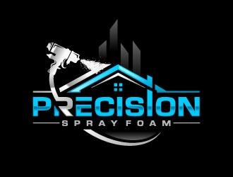 Precision Spray Foam  logo design by sanworks