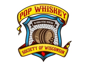 Pop Whiskey Society of Wisconsin logo design by DreamLogoDesign