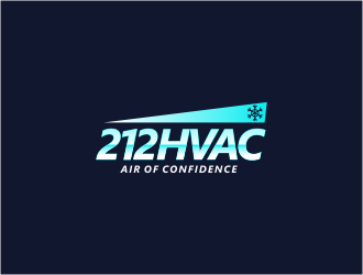 212 HVAC logo design by FloVal