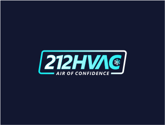212 HVAC logo design by FloVal