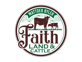 Faith land and cattle  logo design by DreamLogoDesign