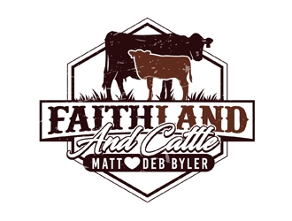 Faith land and cattle  logo design by DreamLogoDesign