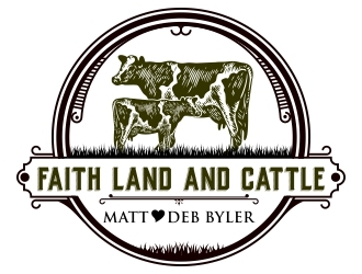 Faith land and cattle  logo design by madjuberkarya
