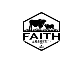 Faith land and cattle  logo design by CreativeKiller