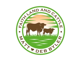 Faith land and cattle  logo design by CreativeKiller