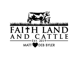Faith land and cattle  logo design by Creativeminds