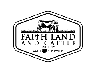 Faith land and cattle  logo design by Creativeminds