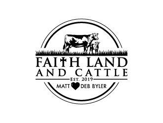 Faith land and cattle  logo design by Creativeminds