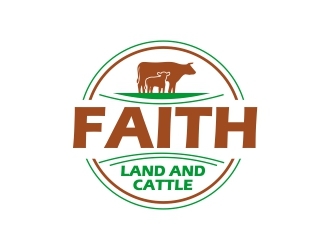 Faith land and cattle  logo design by mckris