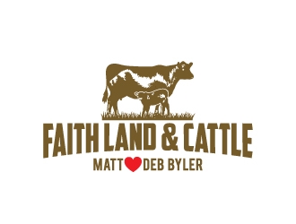 Faith land and cattle  logo design by dchris