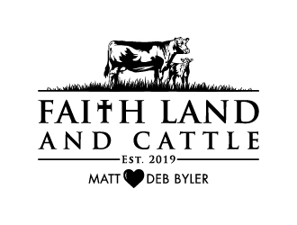 Faith land and cattle  logo design by Creativeminds