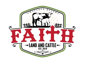 Faith land and cattle  logo design by DreamLogoDesign