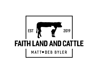 Faith land and cattle  logo design by keylogo