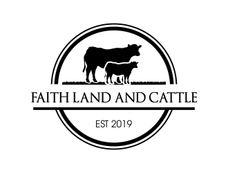 Faith land and cattle  logo design by JessicaLopes