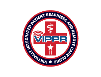 Virtually Integrated Patient Readiness and Remote Care (VIPRR) Clinic logo design by IanGAB