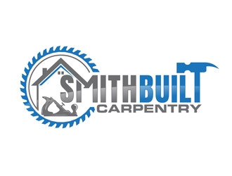 Smith Built Carpentry logo design by DreamLogoDesign