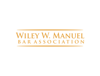 Wiley W. Manuel Bar Association logo design by oke2angconcept