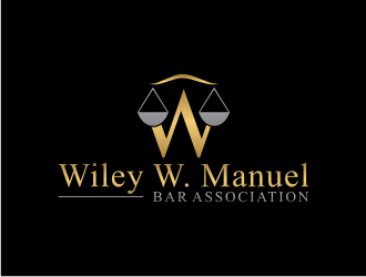 Wiley W. Manuel Bar Association logo design by bricton