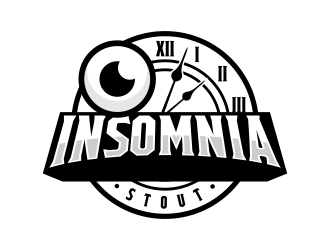 Insomnia Stout logo design by jm77788