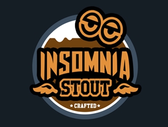 Insomnia Stout logo design by XyloParadise