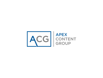 Apex Content Group logo design by L E V A R