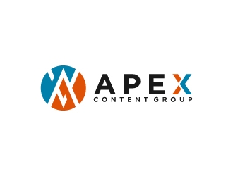 Apex Content Group logo design by wongndeso