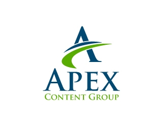 Apex Content Group logo design by ElonStark