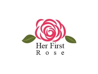 Her First Rose logo design by heba