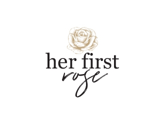 Her First Rose logo design by heba