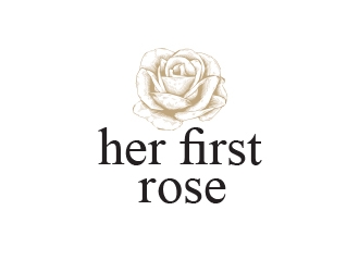 Her First Rose logo design by heba